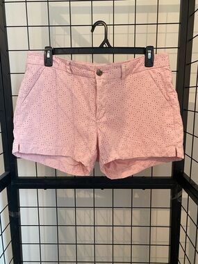 Old Navy Light Pink Eyelet Cotton Shorts size 12